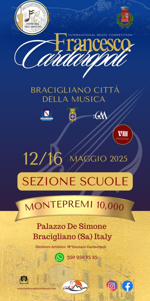 Bando Scuole Concorso Musicale Bracigliano 2025